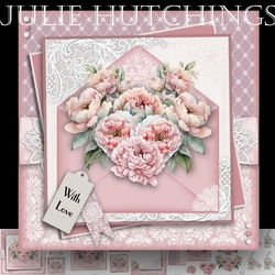 Shabby Chic Floral Envelope card front