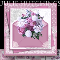 Rose Pink Bouquet Envelope