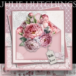 Peony Envelope Card Kit