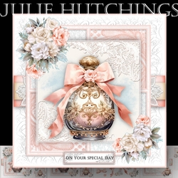 The Peach and Gold Perfume Bottle