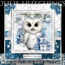 Snow White Christmas Owl