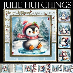 Penguin fun in the snow