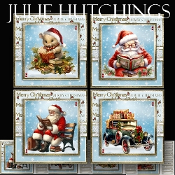 Night Before Christmas 8x8 card fronts