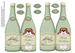 Bottle Shaped Card Father's Day/birthday