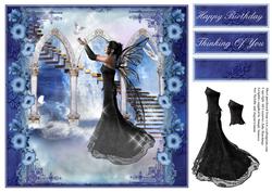 When Doves Fly 8x8 Card Topper/card Front