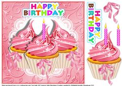 Cupcake Card Front 8x8