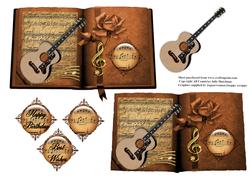 Book Style Music Card Topper