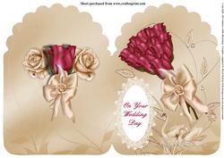 Wedding Day Scalloped Card