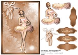 Ballerina Girl Card Front