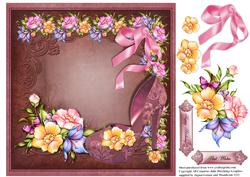 Dusky Pink Shoe Floral Topper