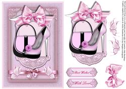 Shoes Card Front with Chrysanth