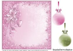 Pink Christmas Insert