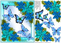 Gorgeous Flowers and Flutters Card Front