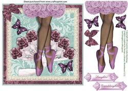 The Ballet Shoes Card Topper
