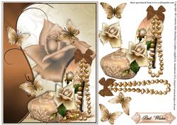 Cream Lace Shoes with Coffee and Cream Frame
