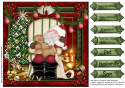 Twas the Night Before Christmas Card Front/topper