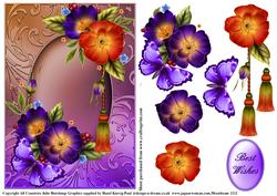 Purple Floral Card Front