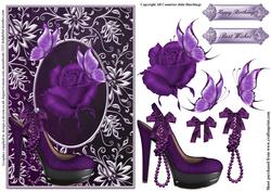 The Purple Slingback Card Front
