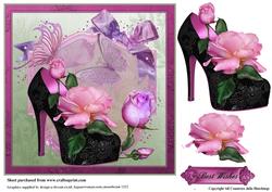The Rose Shoe Card Topper