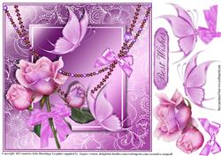 The Elegant Rose Card Topper
