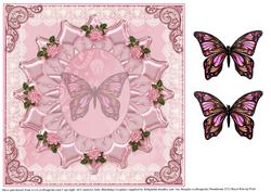Insert to Pink Flutters on Satin