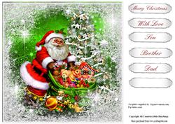 The Frosty Window Christmas Eve Card Topper