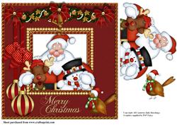 Santa and His Friends Card Topper