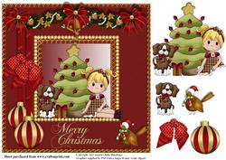 Waiting for Christmas Card Topper