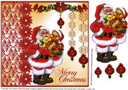 Merry Christmas Santa and Teddies