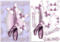 Ballet Shoes and Flutters Card Front