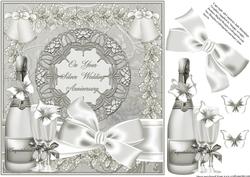 Beautiful Wedding Day Silver Topper