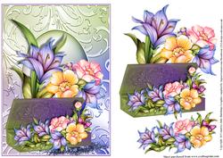 Box Full of Flora Card Front/topper
