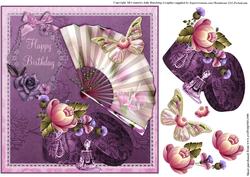 The Hat Box and Fan in Pinks
