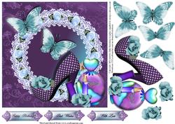 Polka Dot Shoes Card Topper