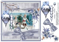 Vintage Christmas Card Topper