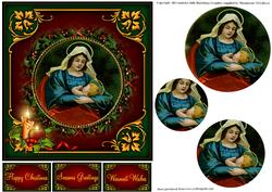 Vintage Style Mary and Baby Jesus