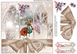 Triple Arch Snowball Fun Card Topper