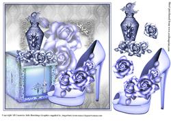 The Gift Box in Blue Card Topper