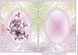 Insert to Lily Flutters in Green and Purple