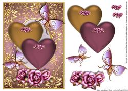 Two Hearts Card Topper