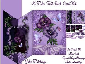 Purple Passion No Holes Cut and Fold Card Kit