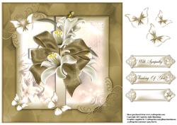 Beautiful Sympathy Cross in Browns and Creams