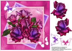 Stunning 8x8 Twilight Roses Topper