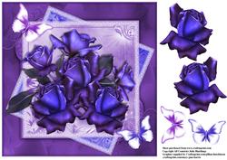 Stunning 8x8 Moonlight Roses Topper