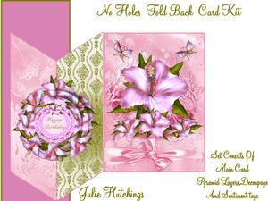 Pink Hibiscus Cut and Fold No Holes Mini Kit