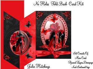 Those Red and Black Shoes No Holes Cut and Fold