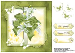 8x8 Sympathy Topper in Green and Lemon