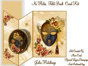 Beautiful Golden Masque No Holes Fold Mini Kit