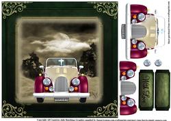 Morris Car Masculine 8x8 Card Topper