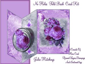 Vintage Floral Flutters No Holes Fold Mini Kit